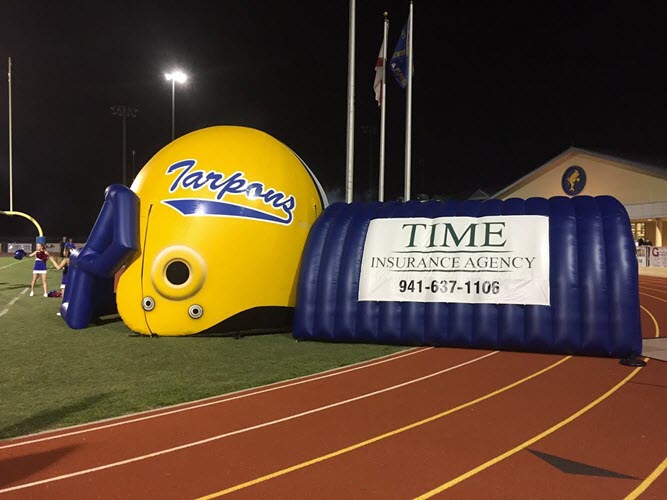 Charlotte High School Football Tunnel Donation
