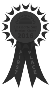 First Place in Charlotte Sun Readers' Choice 2016