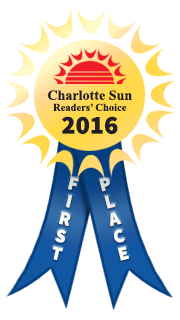 First Place in Charlotte Sun Readers' Choice 2016